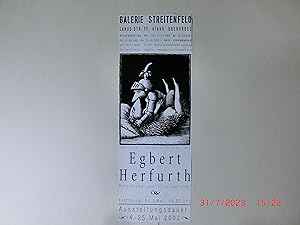 Plakat zur Ausstellung in der Galerie Streitenfeld Oberursel. Holzstiche und Illustratione, 4.- 2...