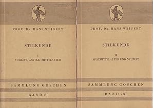 Bild des Verkufers fr Stilkunde; 2 Bnde: 1., Vorzeit, Antike, Mittelalter; 2., Sptmittelalter und Neuzeit Sammlung Gschen ; 80; 781 zum Verkauf von Schrmann und Kiewning GbR