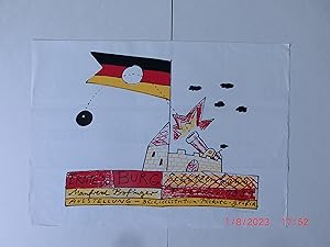 Plakat zur Ausstellung im Schützenhaus Burg "Ernte '90". Buchillustration, Plakate, Grafik. Febru...