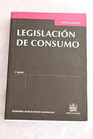 Bild des Verkufers fr Legislacin de consumo zum Verkauf von Alcan Libros