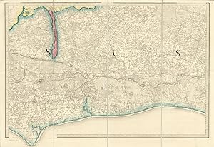 Ordnance Survey sheet 9 [Brighton, Arundel, Horsham, Chichester - South Coast Plain, South Downs,...