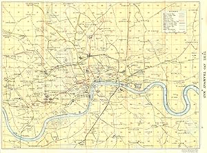 Tube and Tramway Map of London