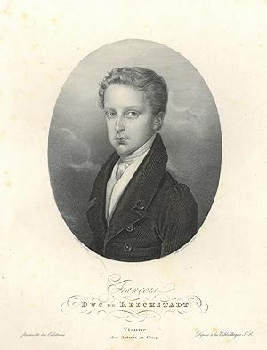 NAPOLEON II., Herzog von Reichstadt (1811 - 1832). "Francois Duc de Reichstadt". Brustbild nach h...