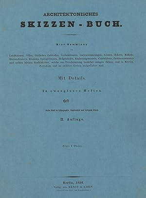 ARCHITEKTUR. - Architektonisches Skizzen-Buch. Eine Sammlung von Landhäusern, Villen, ländlichen ...