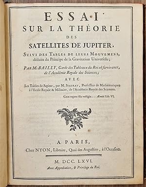Essai sur la théorie des satellites de Jupiter, suivi des tables de leurs mouvemens, déduits du p...