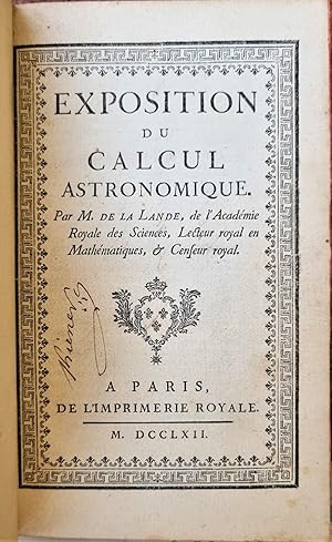 Exposition du calcul astronomique