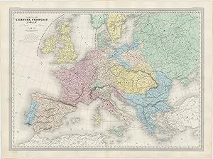 [Map of the French Empire in 1812]. Carte de l'Empire Français 1812.