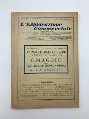 L'Esplorazione commerciale. Rassegna bimestrale. Agosto-ottobre 1927