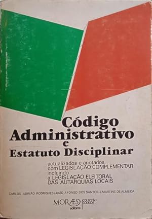Seller image for CDIGO ADMINISTRATIVO E ESTATUTO DISCIPLINAR. for sale by Livraria Castro e Silva