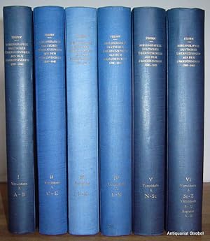 Bibliographie deutscher Übersetzungen aus dem Französischen 1700-1948. 6 Bände.