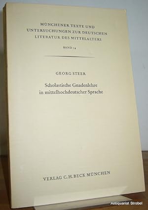 Bild des Verkufers fr Scholastische Gnadenlehre in mittelhochdeutscher Sprache. zum Verkauf von Antiquariat Christian Strobel (VDA/ILAB)