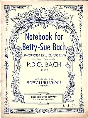 Seller image for Notebook for Betty Sue Bach for sale by Firefly Bookstore