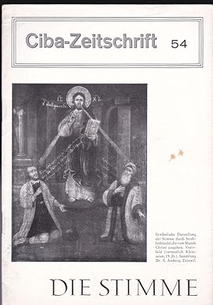 Seller image for Ciba-Zeitschrift 54 : Die Stimme for sale by Versandantiquariat Karin Dykes