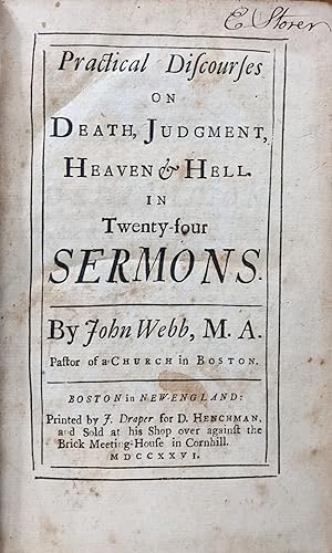 PRACTICAL DISCOURSES ON DEATH, JUDGEMENT, HEAVEN & HELL IN TWENTY-FOUR SERMONS