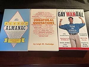 Seller image for Alyson Almanac / A Treasury of Information for the Gay and Lesbian Community, 1st Edition, * FREE BOOKS with Purchase ** Free trade paperback copies of: "Unnatural Quotations" by Leigh W. Rutledge, & "The Unofficial Gay Manual : Living the Lifestyle" by Kevin Dilallo & Jack Krumholtz for sale by Park & Read Books
