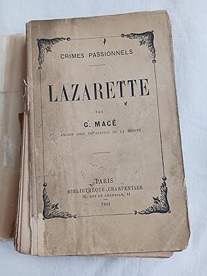 Imagen del vendedor de LAZARETTE a la venta por Librairie RAIMOND