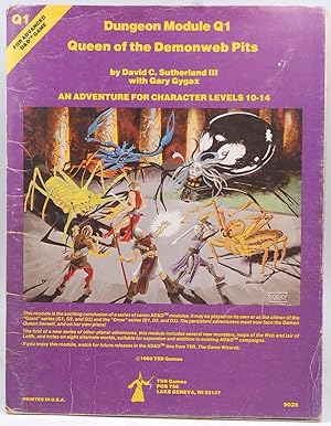 Imagen del vendedor de Dungeon Module Q1: Queen of the Demonweb Pits (Advanced Dungeons & Dragons) a la venta por Chris Korczak, Bookseller, IOBA