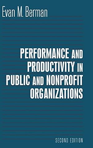 Seller image for Performance and Productivity in Public and Nonprofit Organizations for sale by -OnTimeBooks-