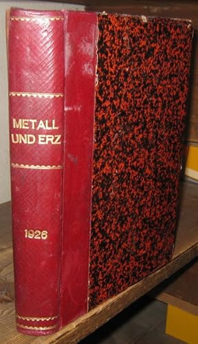 Metall und Erz. 1936, XXIII. (der Neuen Folge XIV. ) Jahrgang, komplett mit 24 Heften. - Zeitschr...