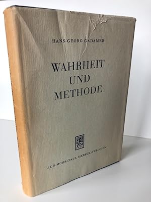 Bild des Verkufers fr Wahrheit und Methode. Grundzge einer philosophischen Hermeneutik. Erstausgabe. zum Verkauf von Antiquariat an der Linie 3