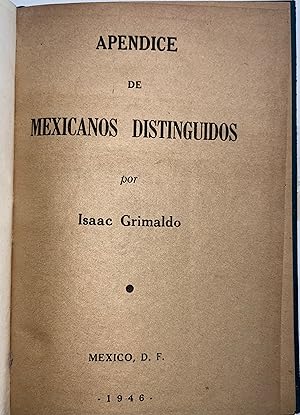 Apendice de Mexicanos Distinguidos