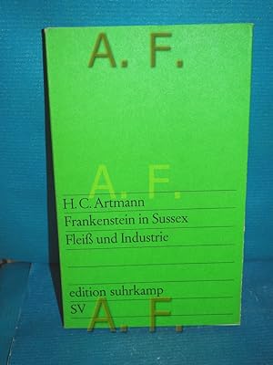 Bild des Verkufers fr Frankenstein in Sussex Fleiss und Industrie (edition suhrkamp 320) zum Verkauf von Antiquarische Fundgrube e.U.
