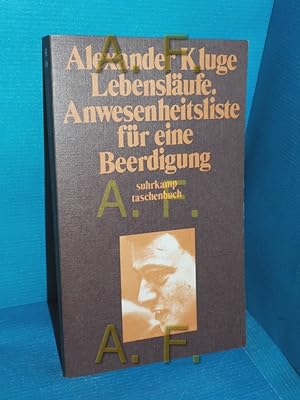 Bild des Verkufers fr Lebenslufe : [Neubearb. mit wesentl. nderungen]. Anwesenheitsliste fr eine Beerdigung. suhrkamp-taschenbcher 186 zum Verkauf von Antiquarische Fundgrube e.U.