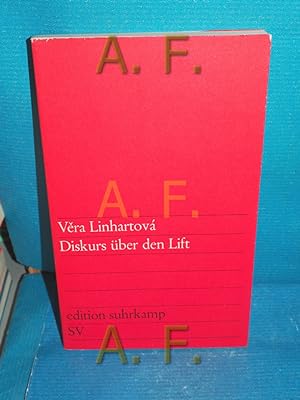 Seller image for Diskurs ber den Lift V ra Linhartov. [Autoris. bers. aus d. Tschech. von Josefine Spitzer] / edition suhrkamp 200 for sale by Antiquarische Fundgrube e.U.