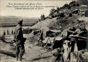 Ansichtskarte / Postkarte Bzura-Front, Deutsche Soldaten in Uniformen, I WK