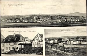 Ansichtskarte / Postkarte Rockenberg in Hessen, marienschloss, Gasthaus zur Gerste, Panorama - In...