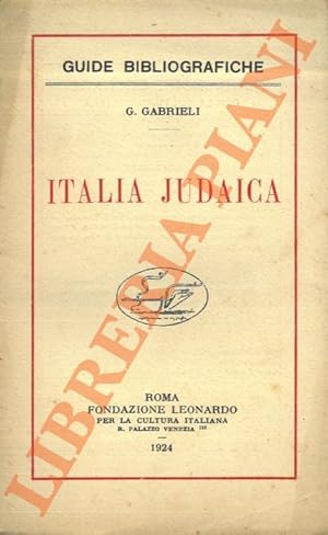 Bild des Verkufers fr Italia Judaica. zum Verkauf von Libreria Piani