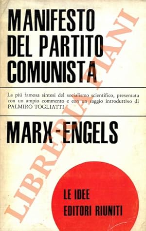 Immagine del venditore per Manifesto del partito comunista. venduto da Libreria Piani