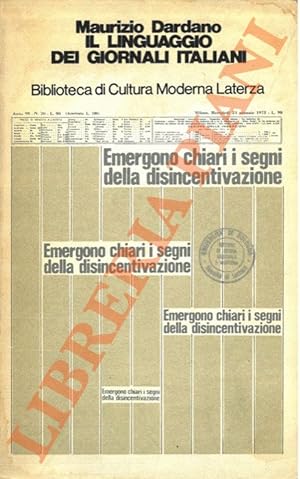 Seller image for Il linguaggio dei giornali italiani. for sale by Libreria Piani