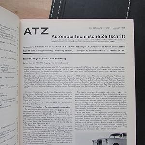 Imagen del vendedor de ATZ - Automobiltechnische Zeitschrift, Jahrgang 66, Nr. 1 bis 12 (12 Zeitschriften) a la venta por Bookstore-Online