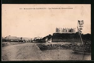 Ansichtskarte Djibouti, Le Palais du Gouverneur