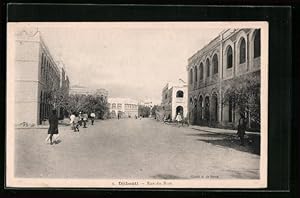 Ansichtskarte Djibouti, Rue du Port