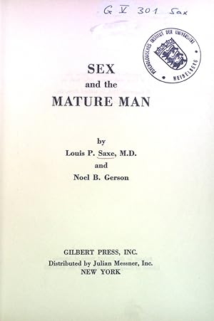 Seller image for Sex and the Mature Man. for sale by books4less (Versandantiquariat Petra Gros GmbH & Co. KG)
