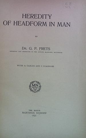 Imagen del vendedor de Heredity of Headform in Man. a la venta por books4less (Versandantiquariat Petra Gros GmbH & Co. KG)