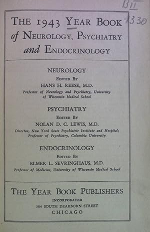 Imagen del vendedor de The 1943 Year Book of Neurology, Psychiatry and Endocrinology a la venta por books4less (Versandantiquariat Petra Gros GmbH & Co. KG)