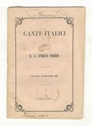 Canti italici del b.c. Enrico Poerio.