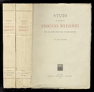 STUDI in onore di Enrico Redenti nel XL anno del suo insegnamento. Volume Primo [- Secondo].