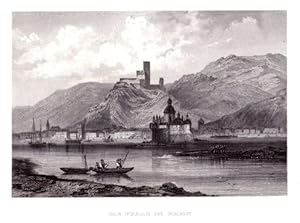 Bild des Verk�ufers f�r Die Pfalz im Rhein. Stahlstich aus Meyer`s Universum. zum Verkauf von Antiquariat Heinz Tessin