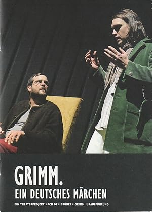 Imagen del vendedor de Programmheft Urauffhrung GRIMM. EIN DEUTSCHES MRCHEN 8. Mrz 2013 Spielzeit 2012 / 2013 a la venta por Programmhefte24 Schauspiel und Musiktheater der letzten 150 Jahre