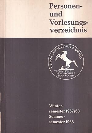 Personen- und Vorlesungsverzeichnis Wintersemester 1967 / 68