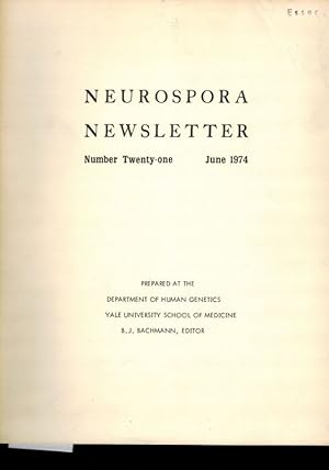 Neurospora Newsletter Number 21-23 June 1974 - June 1976 (3 Hefte)