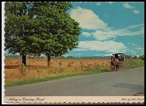 Seller image for Indiana postcard: Along a Country Road for sale by Mobyville