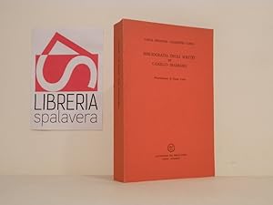 Bild des Verkufers fr Bibliografia degli scritti di Camillo Sbarbaro zum Verkauf von Libreria Spalavera