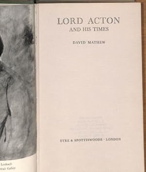 Seller image for LORD ACTON AND HIS TIMES. for sale by WeBuyBooks