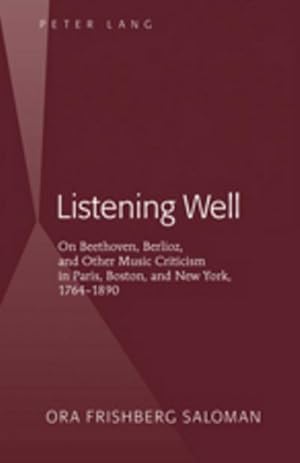 Seller image for Listening Well for sale by BuchWeltWeit Ludwig Meier e.K.