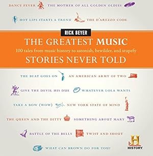 Seller image for The Greatest Music Stories Never Told: 100 Tales from Music History to Astonish, Bewilder, and Stupefy (The Greatest Stories Never Told) for sale by WeBuyBooks